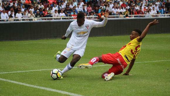 LDU de Quito no pudo frente al Aucas por la Serie A de Ecuador. (Foto: Twitter de Liga)