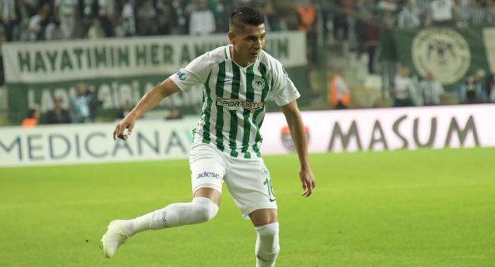Paolo Hurtado anotó su primer gol en la Superliga de Turquía. (Foto: Konyaspor)