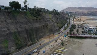 Así se ve la Costa Verde con un dron tras el derrumbe en acantilado de Barranco | FOTOS