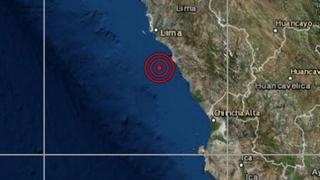 Sismo de magnitud 4,3 se reportó en Chilca