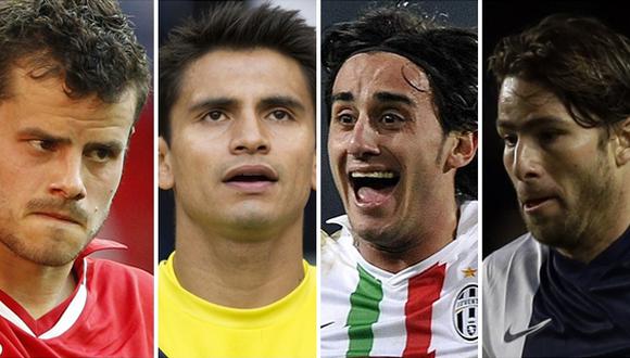 Tranquillo Barnetta, Fernando Saritama, Alberto Aquilani y Maxwell son algunos de los que no debutaron. (Fotos: AP / Reuters)