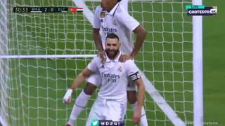 Desde el punto de penal: Benzema anota el 2-0 sobre Elche | VIDEO