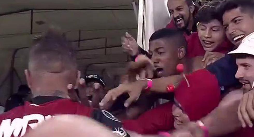 YouTube. Sucedió al término del partido entre Flamengo ante la Universidad Católica por la Copa Libertadores. (Video: FOX Sports)