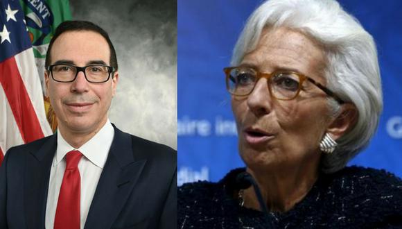 Lagarde de FMI insta a Mnuchin a aclarar dichos de dólar débil