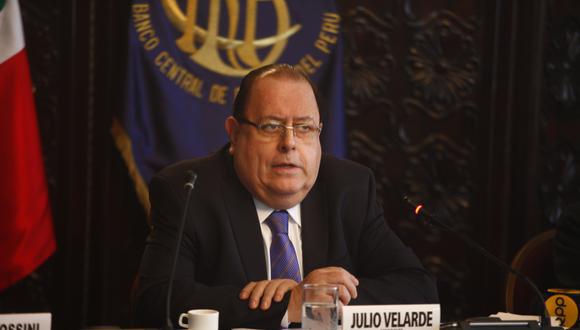Julio Velarde, presidente del Banco Central de Reserva del Perú. (Foto: GEC)