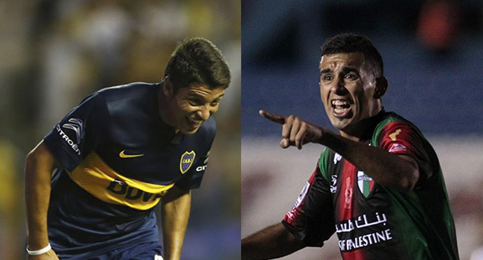 Palestino y Boca Juniors se enfrentan en Santiago de Chile.
