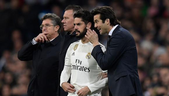 Isco y Solari. (Foto: AFP)