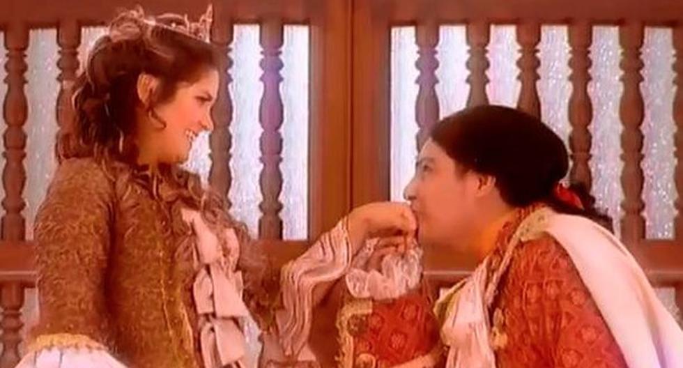 Joel y Fernanda convertidos en príncipes. (Foto: América TV)