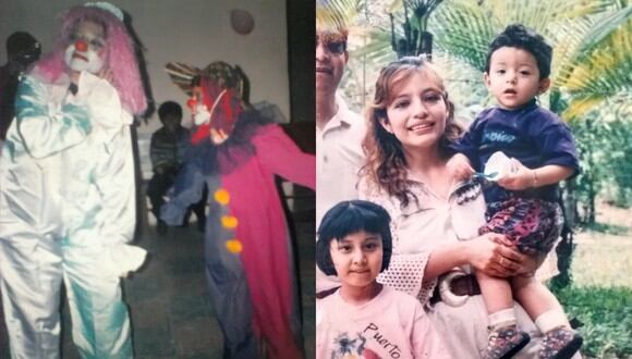 A propósito del cumpleaños de su madre, Carlos Spíndola compartió una foto de la vez que se disfrazó de payaso con ella para animar la fiesta que le organizaron a su hermana antes de morir. | Crédito: @CARLITOSPINDOLA / Twitter