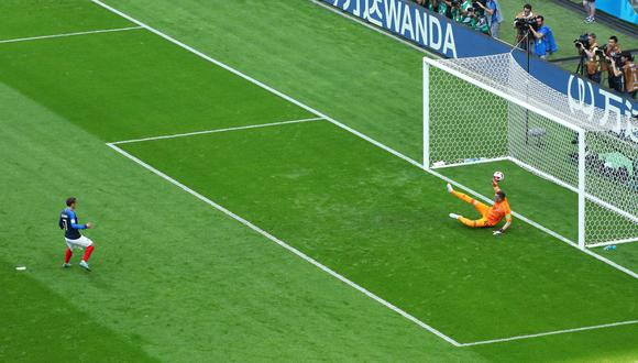Antoine Griezmann abrió el marcador en el Argentina vs. Francia. (Foto: Reuters)