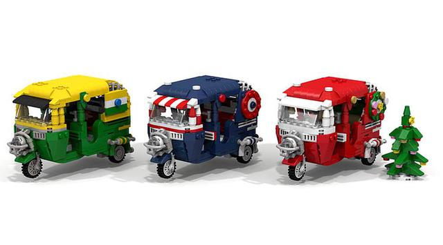 No te engañan tus ojos: Este es un mototaxi hecho de Lego - 2