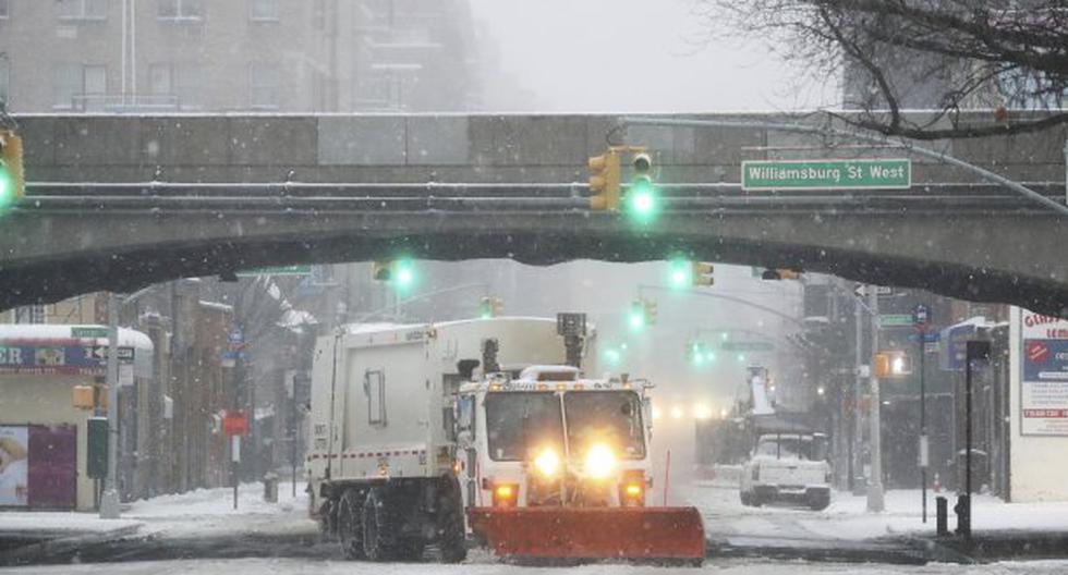 La tormenta de nieve Stella llegó a New York. (Foto: EFE)