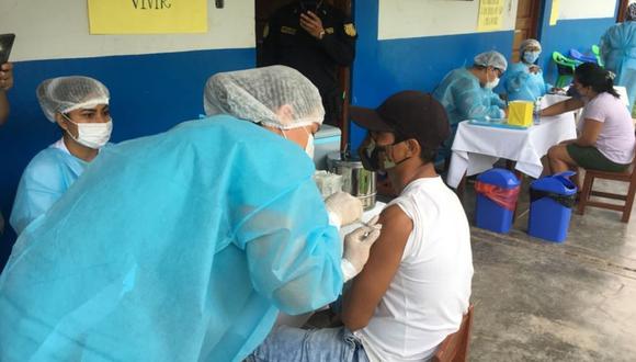 En San Martín el avance de la vacunación contra el COVID-19 es de un 59%. (Foto: Diresa)