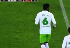 Carlos Ascues: el peruano destacó en el partido Wolfsburgo vs Saint Etienne