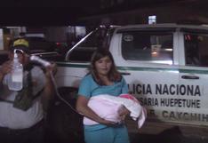 Madre de Dios: Rescatan bebe recién nacido abandonado en canal de desagüe en la ciudad de Huepetue