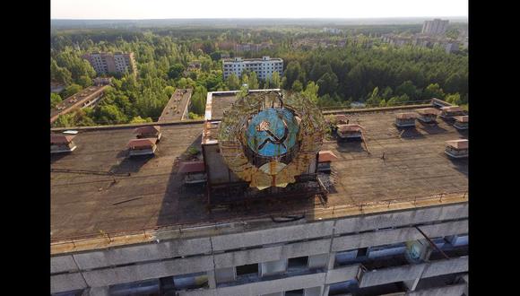 Así luce la escuela de Pripyat, la ciudad ucraniana, cercana de Chernóbil, y abandonada luego de la explosión en 1986.