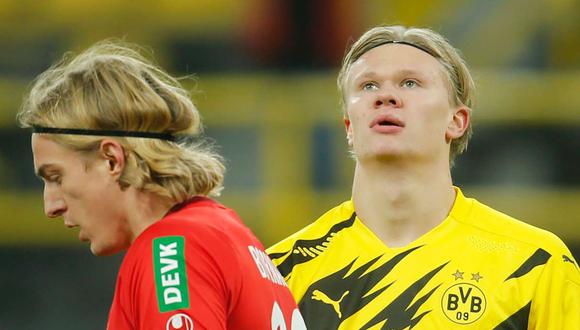 Erling Haaland sufrió una lesión, confirmó Borussia Dortmund. (Foto: AFP)