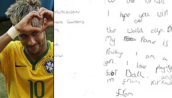 Escocesa de 7 años envió tierna carta a la selección brasileña