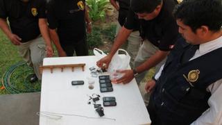 Incautan 14 celulares, chips y droga en penal de Chiclayo