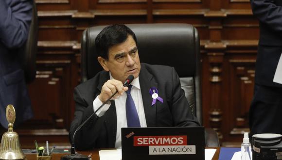 José Williams se pronunció en respuesta al mensaje a la Nación de Pedro Castillo. Foto: Joel Alonzo/ @photo.gec