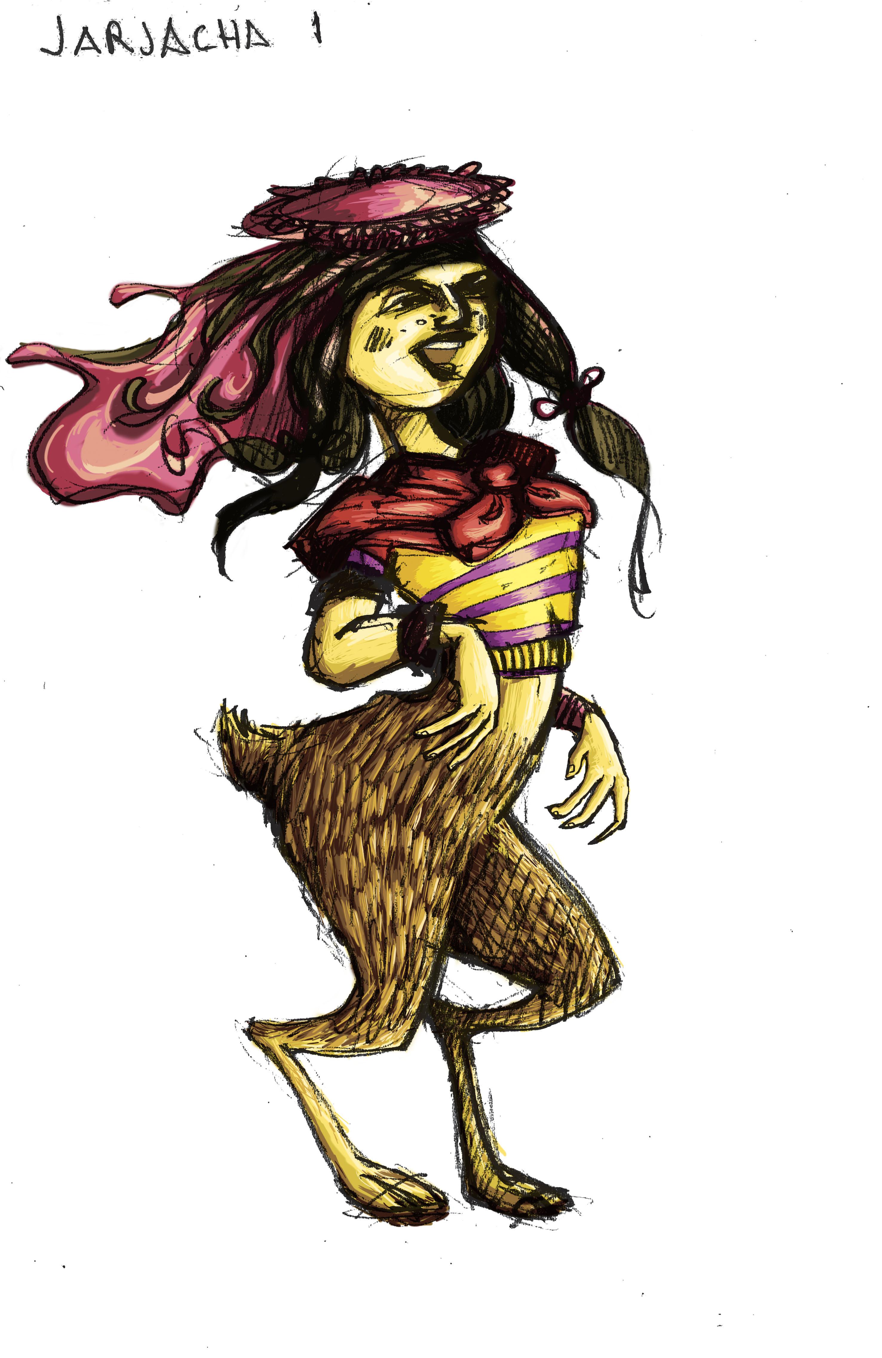 La Jarjacha, ilustración de Víctor Sanjinez.