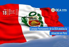 Consejo Permanente de la OEA analizará en Washington la situación del Perú