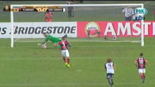 Paolo Guerrero falló penal para Flamengo en Copa Libertadores