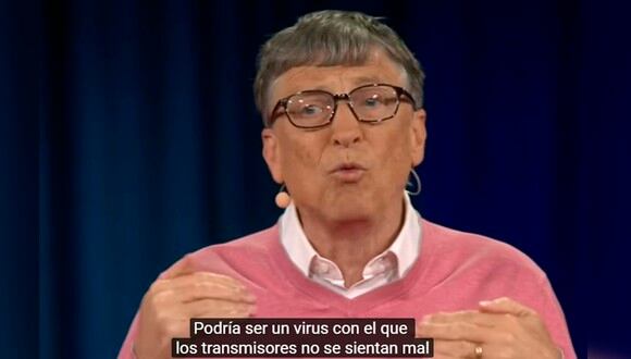 Bill Gates y la 'predicción' sobre un virus infeccioso que se parece mucho a la naturaleza del actual COVID-19. | Foto: Captura TED