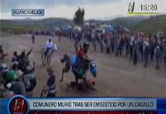 Huancavelica: Comunero murió tras ser embestido por un caballo