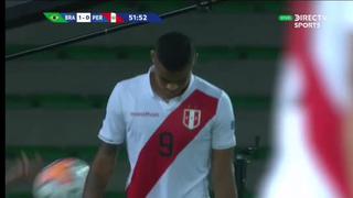Perú vs. Brasil: Christopher Olivares se perdió el empate 1-1 con este cabezazo en el Torneo Preolímpico Sub 23 [VIDEO]