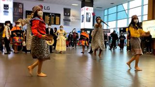 Fiestas Patrias: celebran Bicentenario con bailes típicos en aeropuerto Jorge Chávez | VIDEO