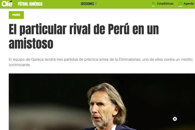 Argentine media were surprised by the next rival of the Peruvian National Team