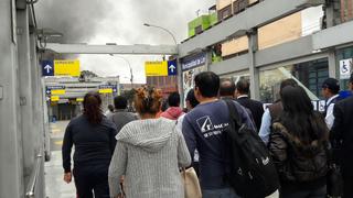 Metropolitano: 4 estaciones continuarán cerradas por incendio en Las Malvinas