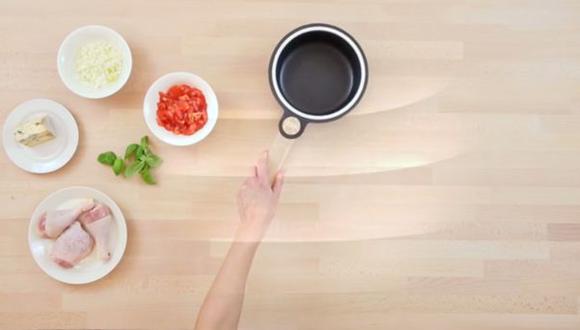 Esta mesa inteligente te enseñará a preparar tus alimentos