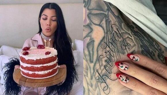 Kourtney Kardashian ya tiene 42 años y su novio Travis Barker se hizo un tatuaje en su honor. (Foto: kourtneykardashian / Instagram)