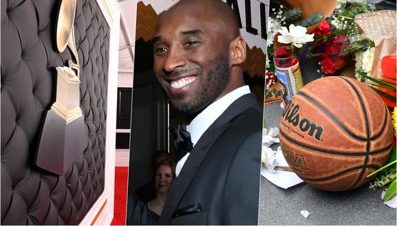 La muerte de Kobe Bryant sorprendió a los asistentes a la alfombra roja del Grammy en el Staples Center, hogar del equipo Los Angeles Lakers. Fotos: AFP.