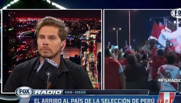 Perú vs. Argentina: multitud peruana genera asombro en FOX Sports. (Foto: Captura)