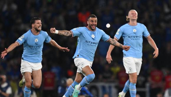 Manchester City celebra su primer título en la UEFA Champions League tras derrotar por 1-0 al Inter de Milán. (Foto: AFP)