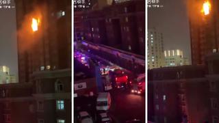Incendio de edificio residencial en el oeste de China deja al menos 10 muertos