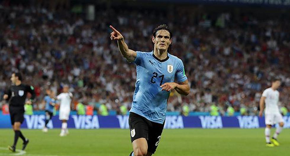 Edinson Cavani marcó el segungo gol de la selección de Uruguay ante Portugal. (Foto: Getty Images)