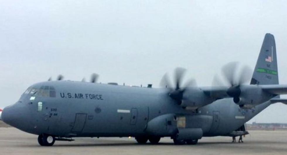 Dos aviones de carga de la Fuerza Aérea de USA llegaron a Perú, a fin de apoyar la entrega de ayuda humanitaria a los damnificados de los huaicos e inundaciones. (Foto: Andina)