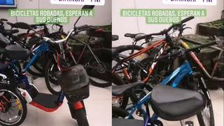 Policía Nacional: dueños de bicicletas y scooter eléctricos robados podrán recuperarlos con documentación