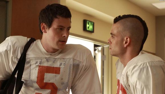 "Glee". De izquierda a derecha Cory Monteith y Mark Salling,
 quienes interpretaron a mejores amigos en la serie. (Foto: Difusión)