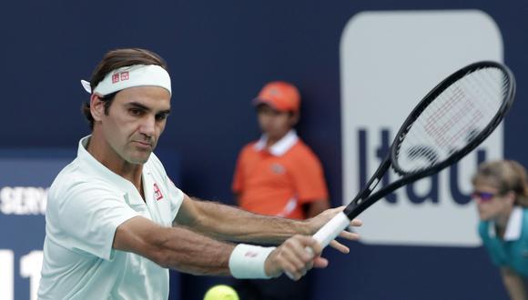 Roger Federer inició con un triunfo en el en el Masters 1000 de Miami. El suizo derrotó 2-1 a Radu Albot y ahora se medirá ante el serbio Filip Krajinović. (Foto: AFP).