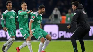 Con agónico gol de Claudio Pizarro, Werder Bremen igualó 1-1 ante Hertha Berlín en la Bundesliga | VIDEO