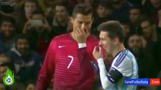 YouTube: Cristiano Ronaldo y la broma a Messi en pleno partido