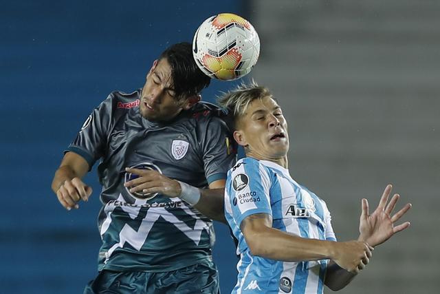Racing vs. Estudiantes de Mérida, por la Copa Libertadores 2020. (Foto: AFP)