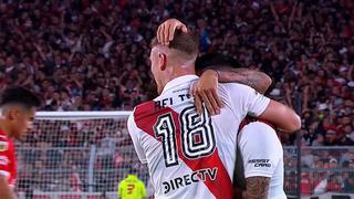 Golazo de River Plate: Ezequiel Barco pone el 1-0 sobre Independiente por la LPF | VIDEO