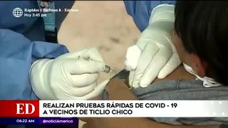 Vecinos de ‘Ticlio Chico’ recibieron vacuna contra la influenza y el neumococo