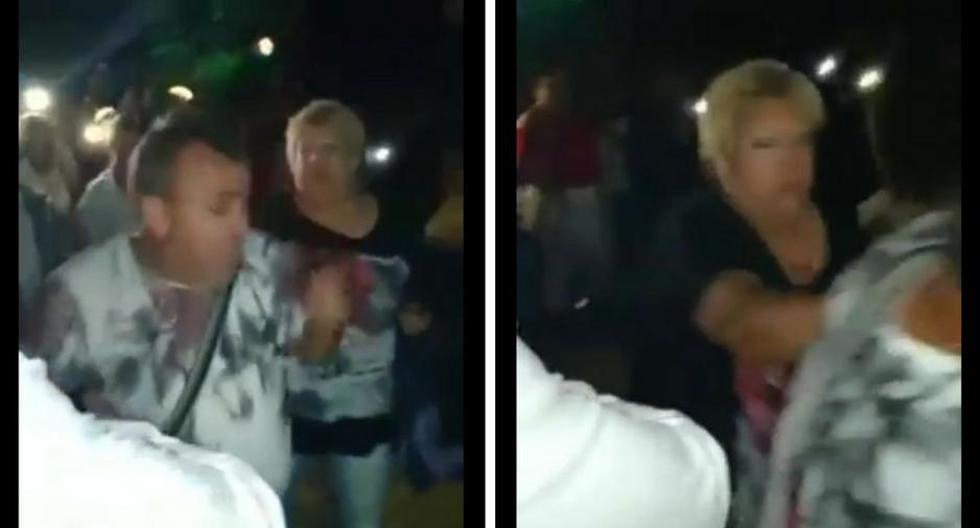 Una mujer estalló en furia al ver a su esposo con una bailarina. (Captura YouTube)